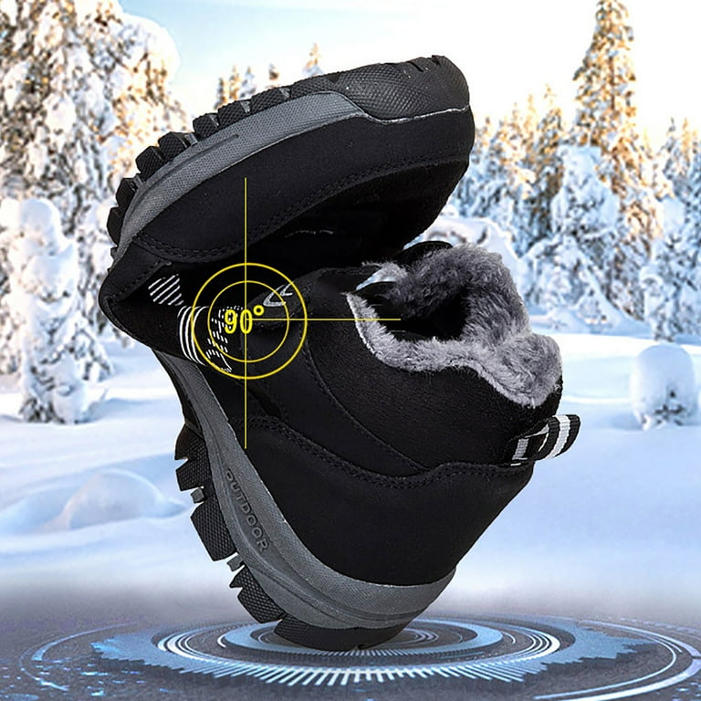 Winter Men Snow Boots Non Slip Soft Soles Cotton Lightweight Warm Outdoor Sports Shoes Hiking Shies Mens Men Boots for Snow Mens Snow Boots Size 13 Extra Wide Boots Men s Hiking Boots