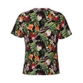 thumbnail image 6 of Vsdgher Tropical Flowers (2) Print Men's Dry Fit Mesh Athletic Shirts Moisture Wicking Tennis T-Shirt Tops, 6 of 9