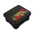 thumbnail image 2 of Contenedor de almuerzo de contenedor de Donburi con caja de almacenamiento reutilizable de tapa Caja de bento de almuerzo japonés para el trabajo en patrón de rueda, 2 of 8