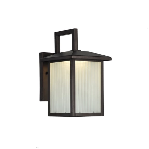 CHLOE Lighting RYSTON Transitional LED Rubbed Bronze Outdoor Wall Sconce 11" Tall