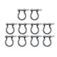thumbnail image 2 of 10x hebillas de , grillete de cadena, llave Chian hecha a mano, aleación de Zinc, aro de Metal, bloqueo, anillos en D, grillete de arco para Argén, 2 of 8