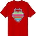 thumbnail image 3 of Chula Mexican Woven Heart Sarape Adult Red Crew Neck Short Sleeve Tee-3XL, 3 of 4