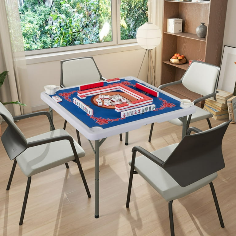 Yardi Yarda 35 Inch 4 Player Game Card Folding Mahjong Table with
