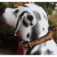 thumbnail image 3 of XSmall 9''- 13'' Padded Leather Dog Collar Heavy Duty Floral Tooled 60FK17, 3 of 5