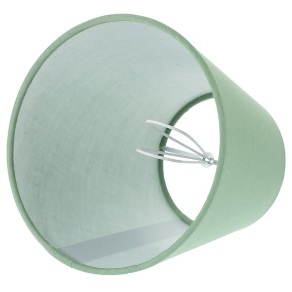 Niceauty Green Fabric Lampshade for Floor and Table Lamps Iron Frame Clip on Design