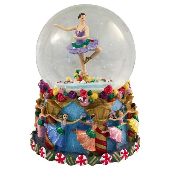 Musical Waltz of the Flowers Ballerina Turning Snow Globe by Nutcracker Ballet Gifts