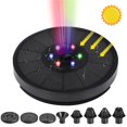 thumbnail image 3 of Solar Powered Fountain, Waterproof Colorful Lights Decor for Bird Bath Garden  Patio Pond Pool Outdoor, 3 of 8