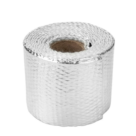 - 1.5m Fiberglass Heat Exhaust Wrap Roll Motorcycle Car Heat Insulated Wrap Turbo Intake Manifold Heat Wrap Practical Heat Shield Tape