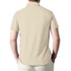 thumbnail image 4 of Pantalones Cortos de Gimnasio para Hombres de Verano Color Sólido Casual Ventilar Suelta Cremallera Bolsillos Solapa Manga Corta, Poliéster, 4 of 9