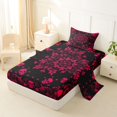 thumbnail image 2 of Homewish Boho Skull Twin Sheets,Hipple Mandala Bedding,Happy Halloween Bed Set,3pcs,1 Fitted Sheet and 1 Pillowcase, 2 of 6