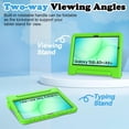 thumbnail image 4 of SUPNICE Kids Case for Samsung Galaxy Tab A11+ Plus 11” 2026/A9+ Plus 11 Inch 2023 with Built-in Screen Protector, Light Weight Shock Proof Handle Stand Kids Friendly Cover ,Green, 4 of 7
