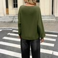 thumbnail image 3 of Womens Off The Shoulder Tops Oversized Tshirts Long Sleeve 2026 Casual Basic Tees, 3 of 7
