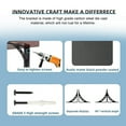 thumbnail image 3 of Shelf Brackets, Wall Mount Shelf Brackets Strong Load Bearing 2Pcs Matte Black  for Floating Shelves, 3 of 8