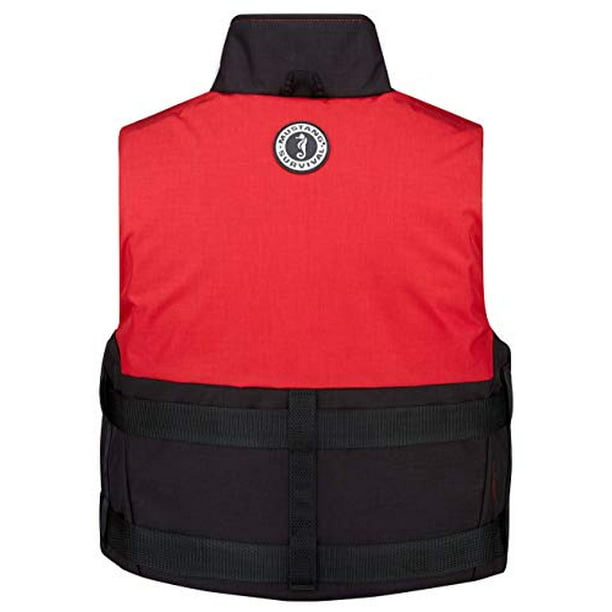 Mustang Accel 100 Fishing Vest - Red/Black - X-Large 