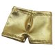 thumbnail image 1 of Pantalones cortos de cuero de imitación Zulema Ropa de acción masculina 1/6 dorado, 1 of 8