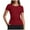 Red, variant on Going Out Tops for Women Slim Fit Short Sleeve T Shirt Underscrub,White,S