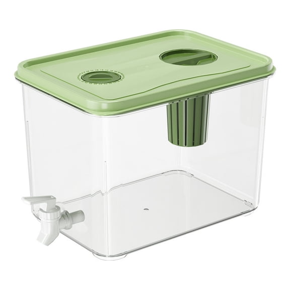 3L Large Capacity Refrigerator Drink Dispenser With Spigot, Clear Plastic Beverage Container for Iced Tea, Juice, Lemonade & Cold Water Home Daily Use Fridge Storage
