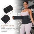 thumbnail image 3 of Entrenador de cintura para mujeres debajo de la ropa Vendaje de cintura con envolturas de barriga de bucle para tamaño libre de estómago Ormromra  CZJP-HY9, 3 of 8