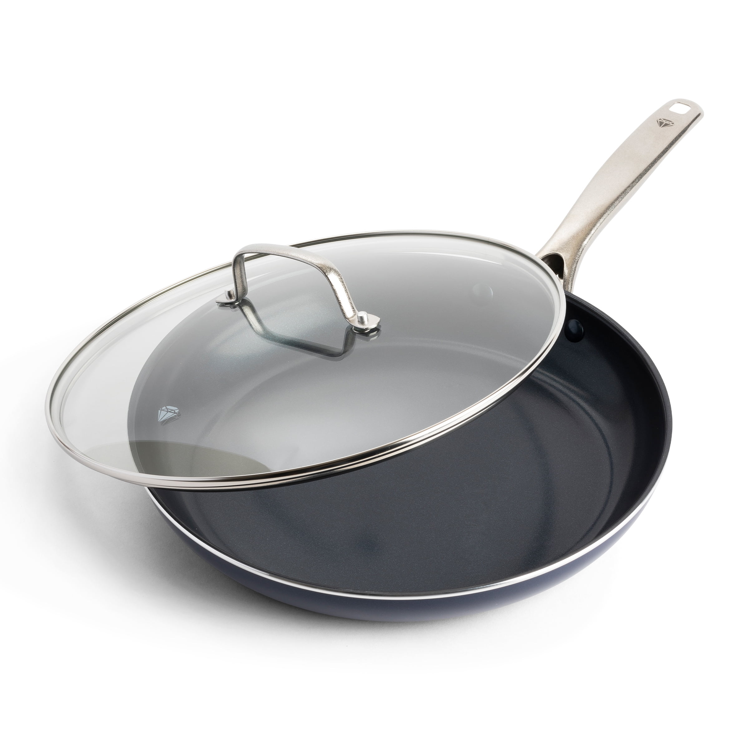 Blue Diamond Toxin Free Ceramic NonStick Covered Frypan/Skillet, 12