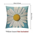 thumbnail image 4 of Daisy Pillow Covers  Farmhouse Spring Summer Daisy Floral Bloom Throw Pillows Garden Sun Flower Decorative Pillow Cases Square Cushion Cover for Home Couch Bed, Blue White, 4 of 7