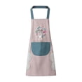 thumbnail image 1 of Delantal Impermeable De Pvc Con Bolsillo, Delantal De Limpieza De Manos De Lana Coral, Delantal De Cocina Para Limpieza Del Hogar Sweethay AP007773-02, 1 of 6