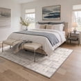 thumbnail image 2 of KUETH 2x7 Low Pile Simple Modern Runner Rug, Machine Washable Soft Non Slip Backing Rug Runner, SLATE ECHO Rug for Hallway Kitchen Bedroom, 2 of 5