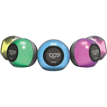 iHome IBT29 Bluetooth Color-Changing Dual Alarm Clock Radio with (Best Bluetooth Alarm Clock)
