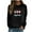 Black, variant on Fesfesfes Ugly Christmas Sweater Women's Xmas Casual Long Sleeve Sweatshirt Printed Ladies Sweatshirts Tops Under $10