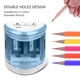 thumbnail image 1 of Sacapuntas para lápices de colores, funciona con pilas, de 6 a 12 mm, con orificio para lápices, ideal para oficina, escuela, artistas, adultos y niños., 1 of 5