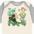 thumbnail image 4 of Inktastic Cute Lizards Hanging out Boys or Girls Long Sleeve Baby Bodysuit, 4 of 5