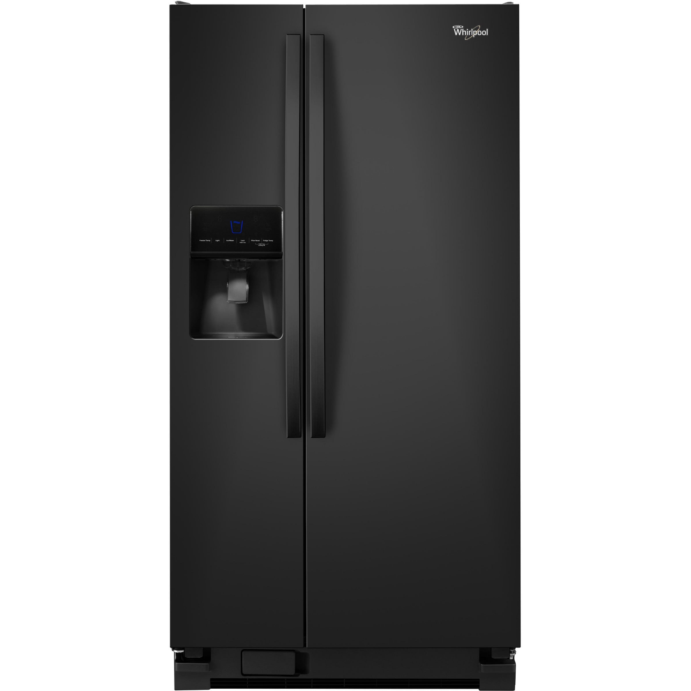 WHIRLPOOL ENERGY STAR 21.3 CU. FT. SIDE-BY-SIDE REFRIGERATOR, BLACK