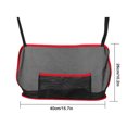 thumbnail image 2 of Car Net Pocket Storage Bag, Mesh Organizer Between Front Seats, Pet Barrier, Extra Storage for Wallets, Phones, Small Items, Safe Driving, Universal Fit for Cars, SUVs and Trucks, 2 of 9