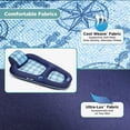 thumbnail image 4 of Aqua MFMSCS16 Inflatable Luxury Lounge Pool Float with Headrest, Navy/Light Blue, 4 of 7