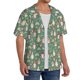 thumbnail image 2 of Balery Mushrooms Gnome Camisa Casual de Manga Corta con Botones para Hombre, Texturizada, Estilo Cubano, para Playa, Verano-Small, 2 of 5