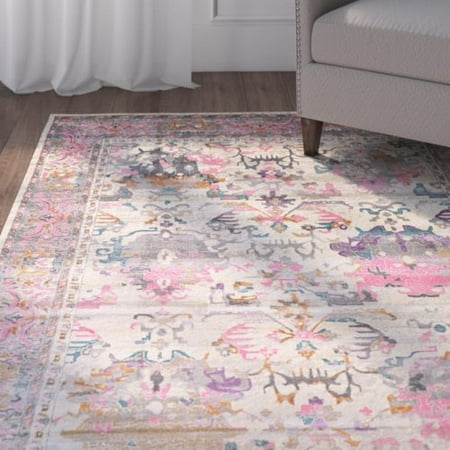 mistana charlena pink area rug walmart com