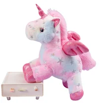 Colorful Unicorn Plush Stuffed Animal Rainbow Unicorn Plush Toy for Kid's Birthday Gift for Girls