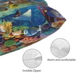 thumbnail image 5 of Kll Sea World Pillow Covers Envelope Closure,Super Soft And Cozy Fuzzy Fleece Pillow Case Cover 16"X24", 5 of 9