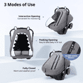 thumbnail image 4 of Baby Car Seat Cover, Cold Shield Carseat Canopy for Infant, with Zipper Peeping Window, Enlarge Space, 4 of 7