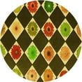 thumbnail image 1 of Ahgly Company Machine Washable Indoor Square Transitional Night Red Area Rugs, 3' Square, 1 of 7
