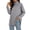 Gray plus size knit tunic tops a1, variant on Bzdzmqm Women Plus Size Long Sleeve Knitted Pullover Tops Casual Crew Neck Side Slit Sweater Fall Winter Loose Fit Solid Basic Tunic Blouses for Daily Wear, Coffee 3XL
