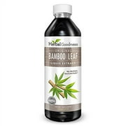 Bamboo Leaf Extract Liquid - Natural Silica Vegan Supplement for Hair, Skin, Nails - 12oz - Herbal Goodness