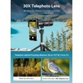 thumbnail image 3 of Lente teleobjetivo para teléfono MIAO LAB con zoom 30X y trípode, 3 of 9