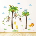 thumbnail image 5 of Vinil Decorativo Infantil Palmeras Y Animales De La Selva Dara Baby Syene VinDe053, 5 of 5