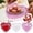 Red, variant on Elegant Heart Shaped Lace Paper Doilies for Decorative Table Setting and Food Presentation 100PCS