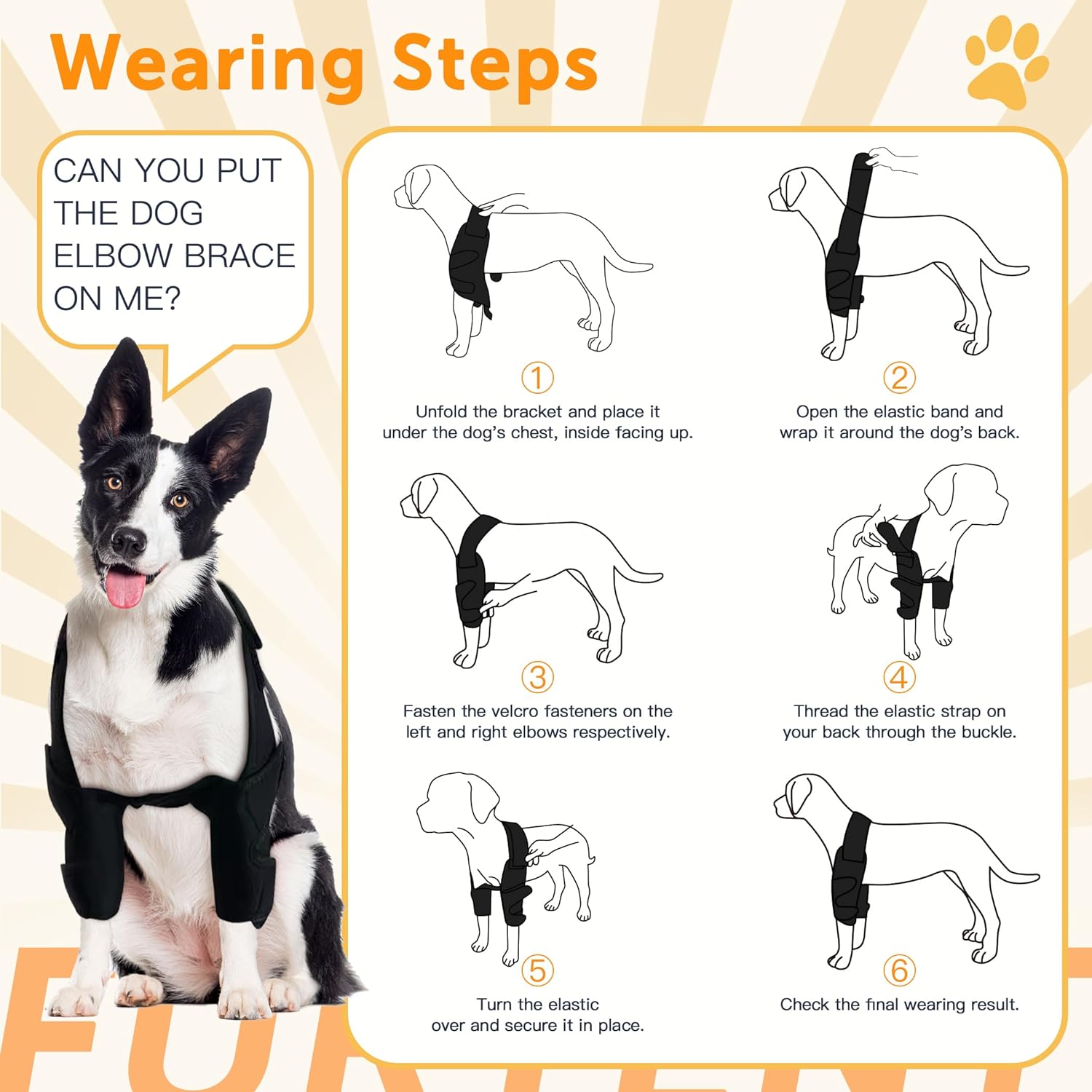 Dog Front Leg Brace for Elbow Dysplasia Shoulder Dislocation Hygroma Pet Prevent Licking Wound Elbow Protector Avoid Cone of Shame Abrasion Resistant Dog Recovery Sleeve Walmart