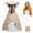 Dress C+Gold Wig+Bag, variant on Girls Doll Costume Uniform Dress Halloween Outfits with Bow and Gold Wigs, Size for 4-12 year