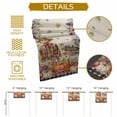 thumbnail image 5 of Fall Scarecrows Table Runner, Autumn Thanksgiving Kitchen Dining Table Decoration for Home Party Decor 13x48 Inches, 5 of 9