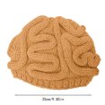 thumbnail image 2 of Gorro tejido Funny Brain - Gorro de invierno con diseño cerebral único, tamaño unisex adulto 22-23,6 pulgadas de circunferencia de cabeza, peso 140g para actividades al aire libre, 2 of 2
