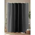 thumbnail image 4 of Black and Shower Curtain, Grey Gradient Waterproof Shower Curtain Set with 12 Hooks Lightweight Washable Fabric Shower Curtains for Bathroom 72x72 Inches, 4 of 6