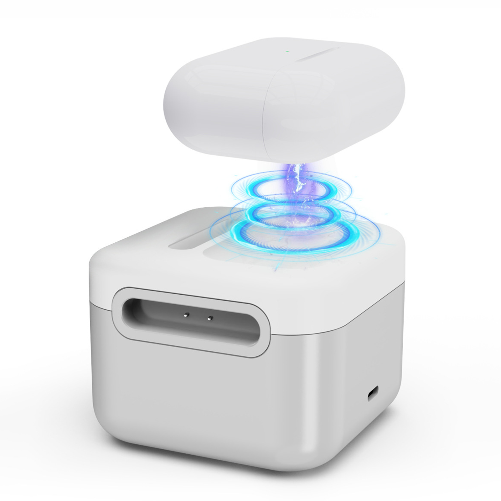 3 in 1 Charging Station for Apple, Wireless Phone Charger Stand with Night Lamp, Travel Foldable Magnetic Cube Magsafe Dock for iPhone 16 15 14 13 12 Series/Apple Watch/Airpods